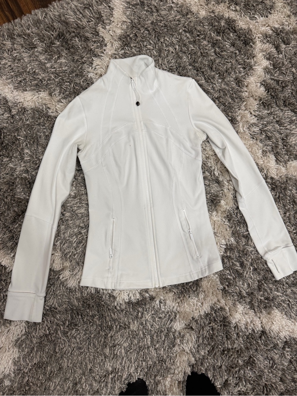 lululemon athletica White Zip-Up Define Jacket